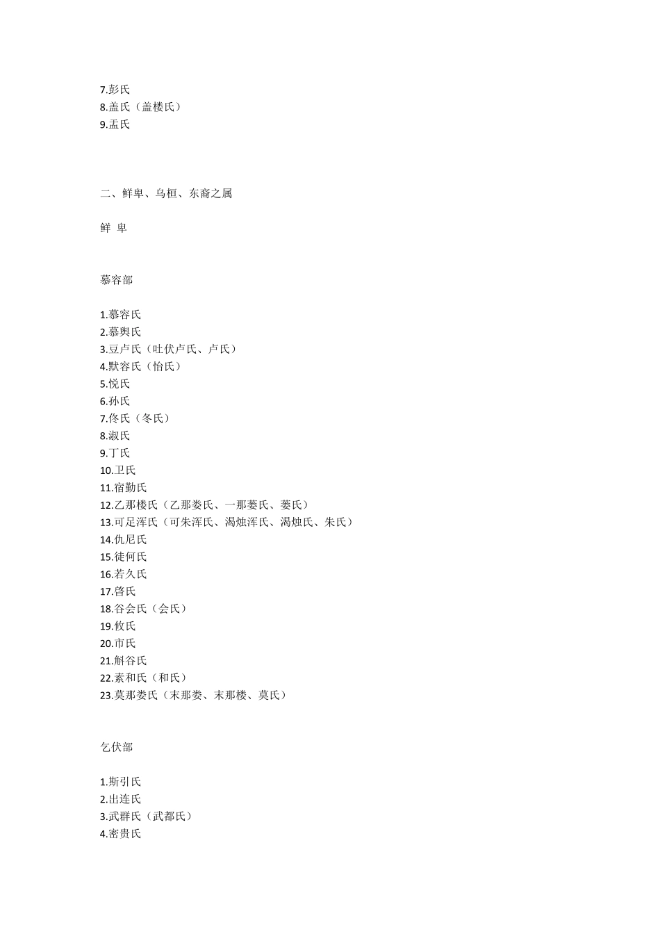 中国古代少数民族姓氏大全_第3页