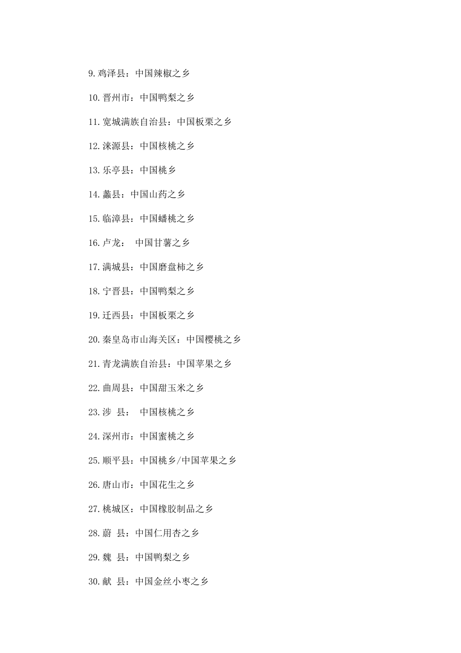 中国各地特产之乡汇总_第2页