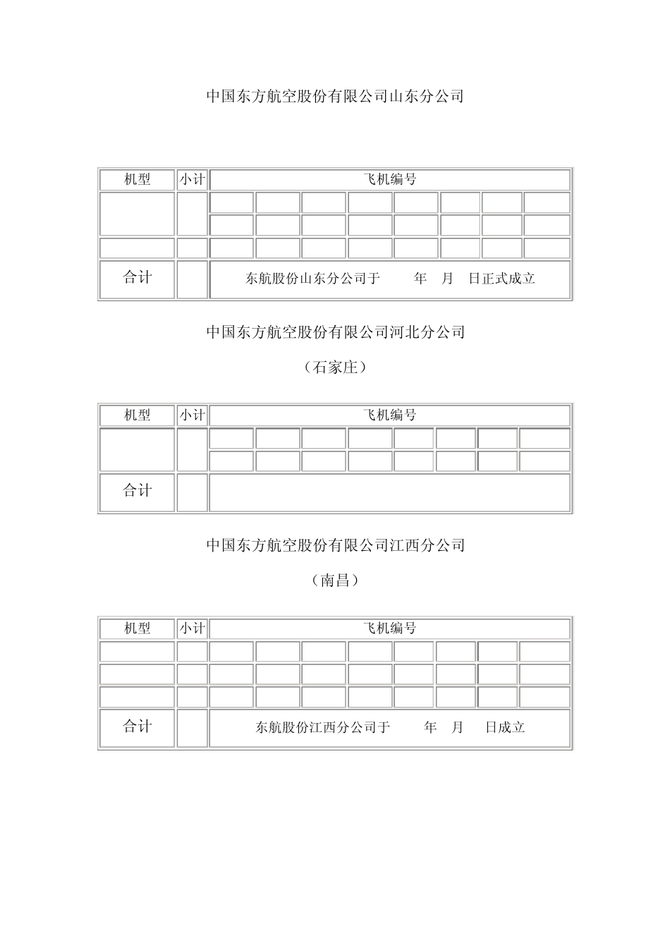 中国各民用航空公司飞机机队资料201127_第2页