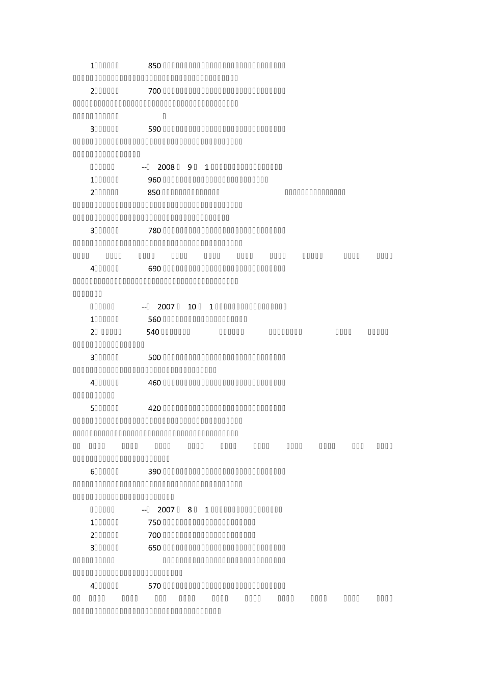 中国各省2008最低工资标准_第3页
