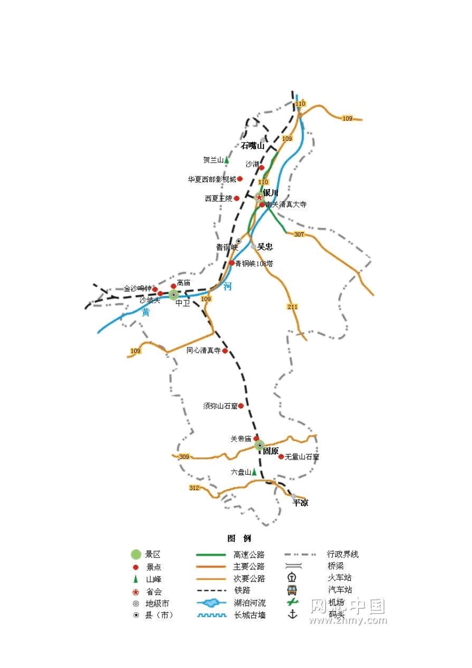 中国各省旅游景点路线地图_第1页