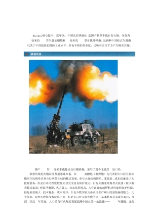 中国国产新型车载自行火炮(图)来自网络
