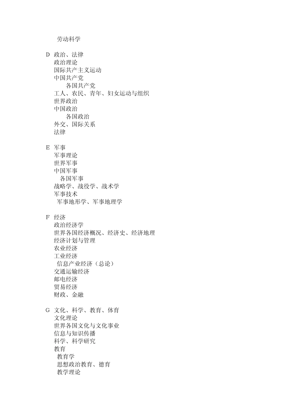 中国图书资料分类法分类号表_第2页