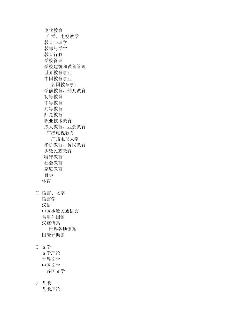 中国图书资料分类法分类号表_第3页