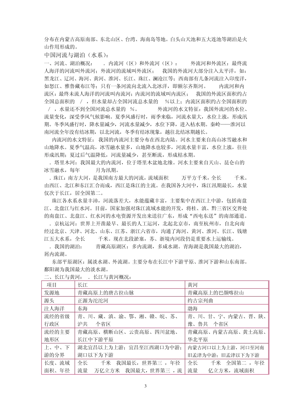 中国地理(主要山脉和水系)_第3页