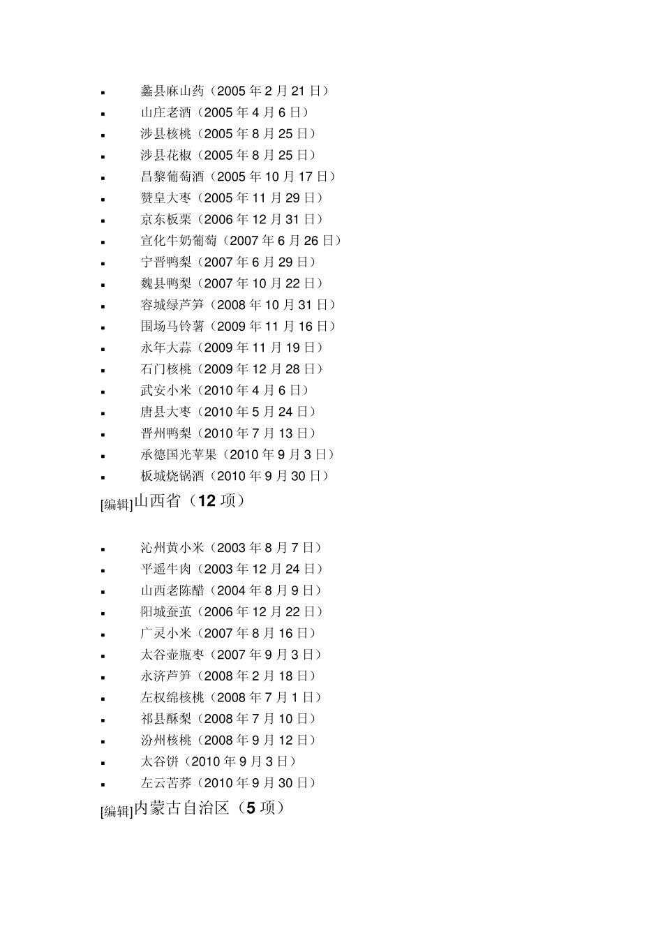 中国地理标志产品保护列表_第3页