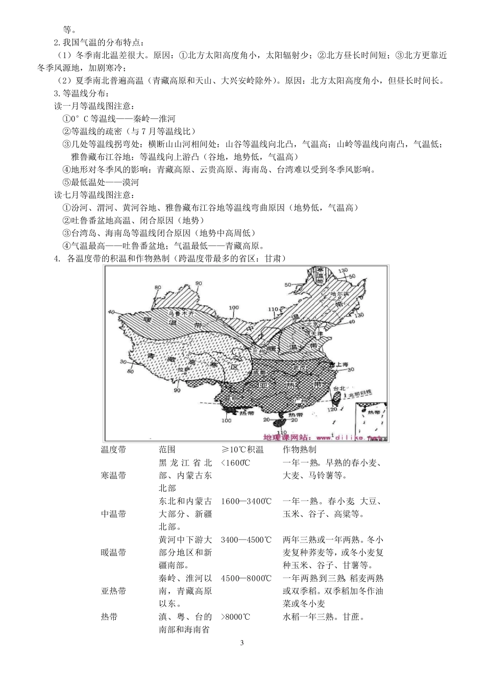 中国地理知识点归纳_第3页