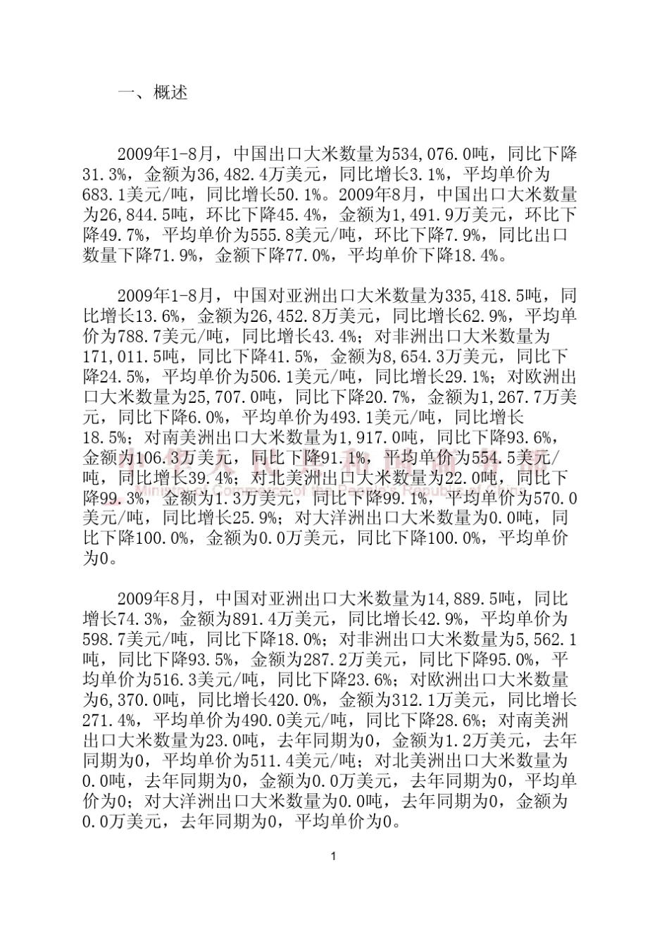 中国大米出口月度报告_第2页