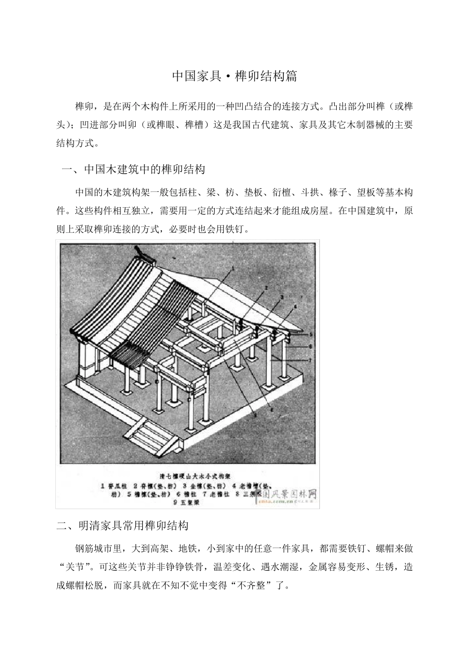 中国家具·榫卯结构_第1页