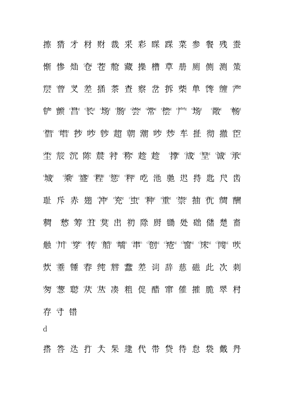 中国常用汉字_第2页