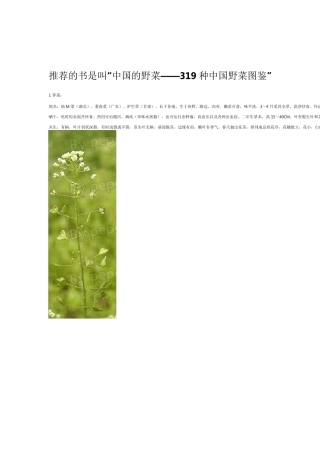 中国常见可食野生植物图谱