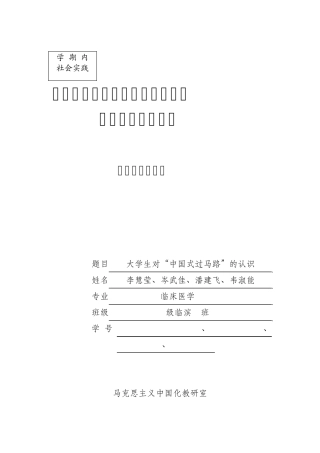 中国式马路调查报告