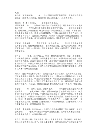 中国当代著名人物画家简介