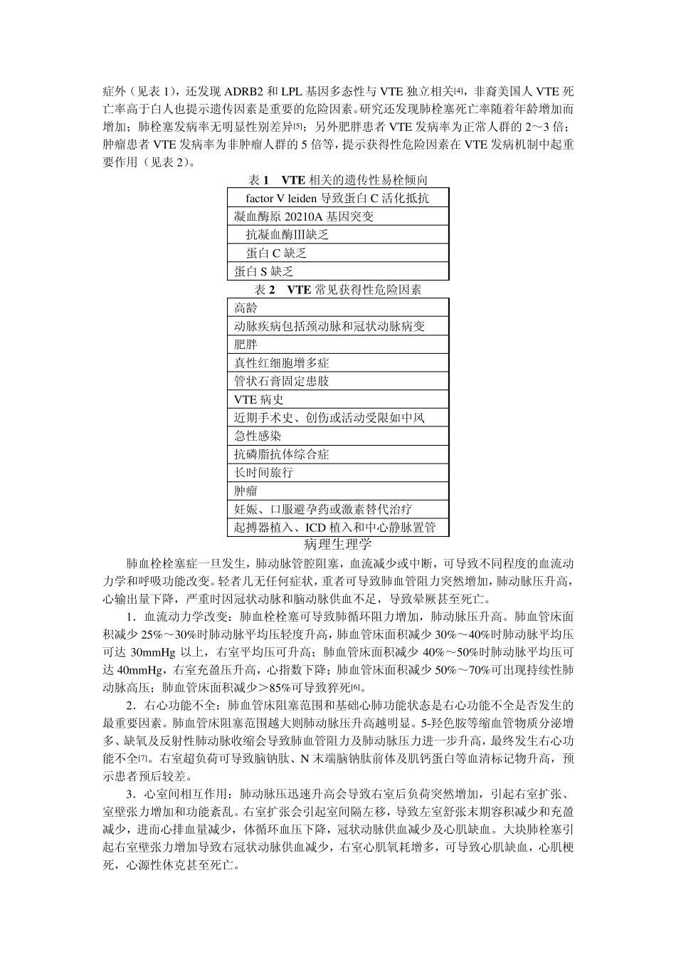 中国急性肺血栓栓塞症诊断治疗专家共识_第2页