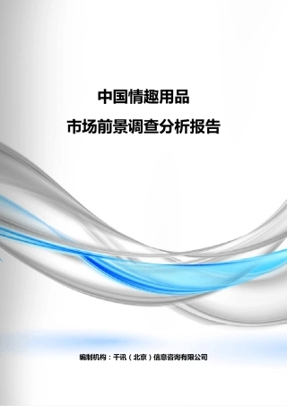 中国情趣用品市场前景调查分析报告