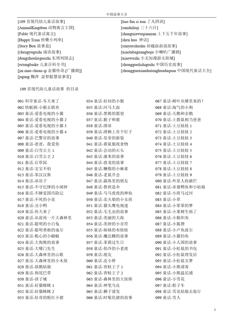 中国故事大全_第1页