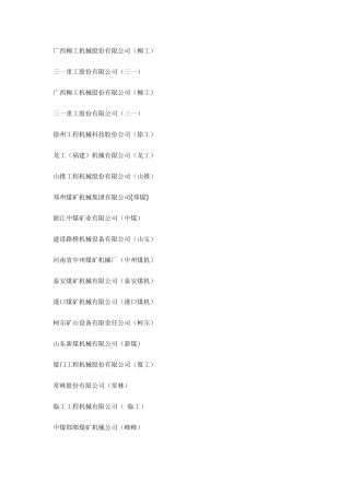 中国机械制造企业