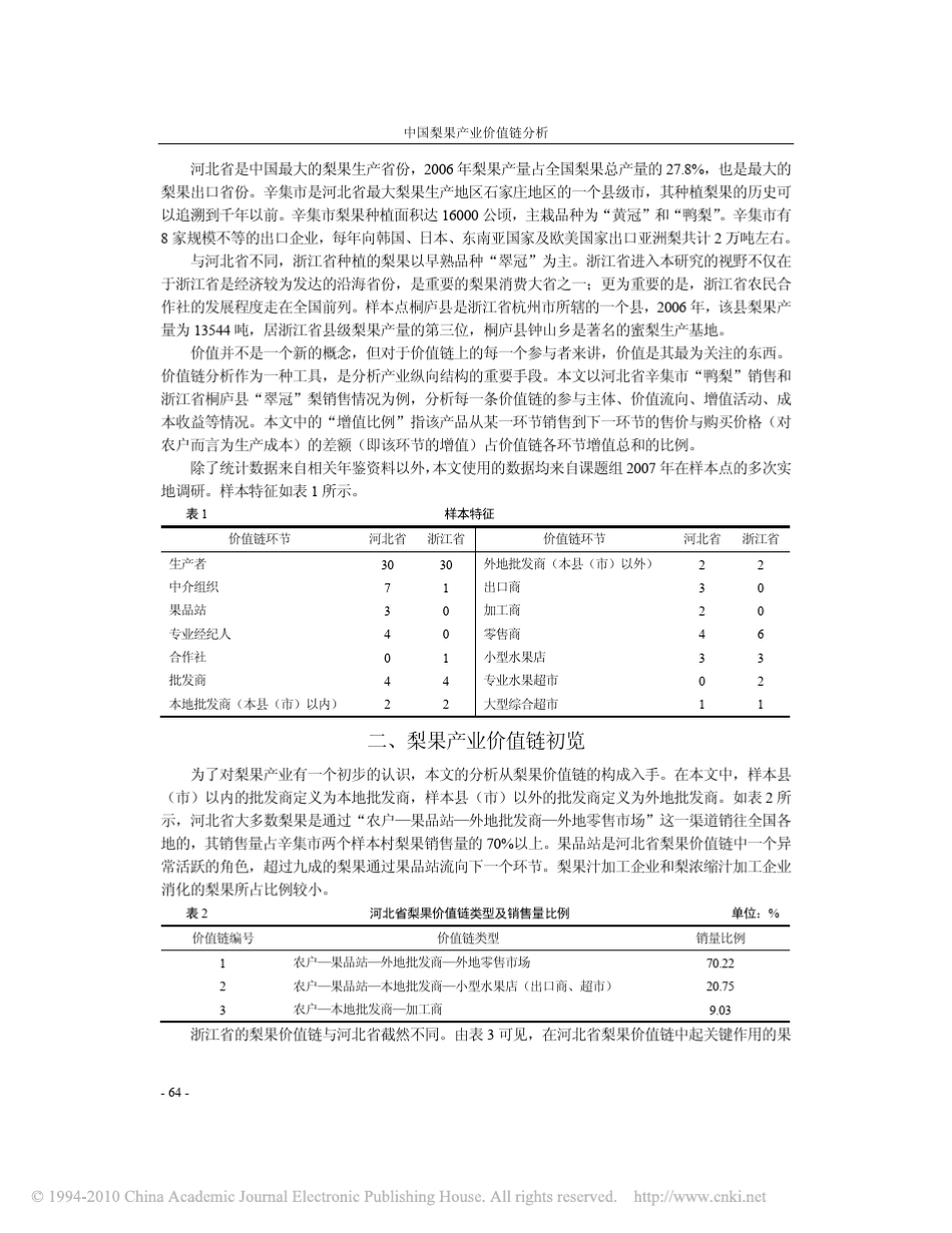 中国梨果产业价值链分析_第2页