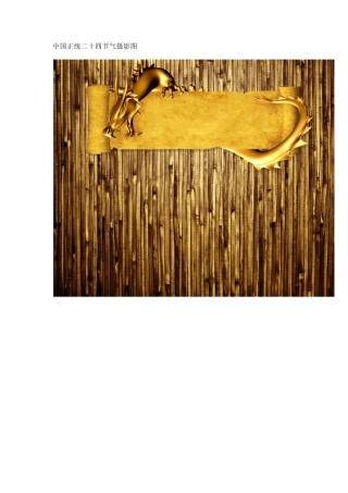 中国正统二十四节气摄影图