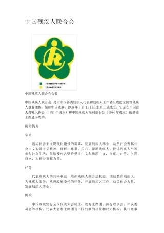 中国残疾人联合会