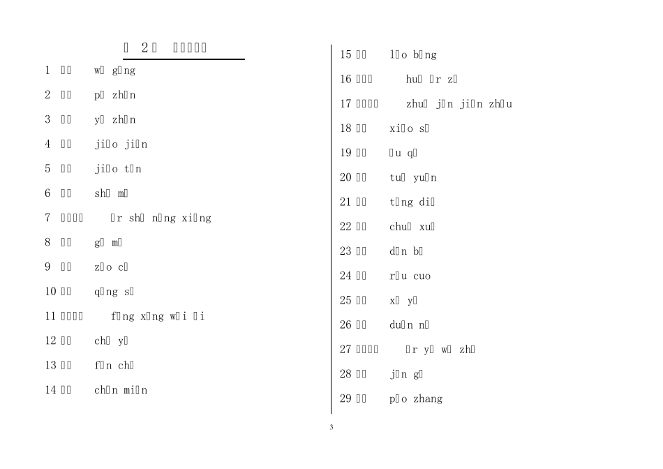 中国汉字听写大赛全部试题_第3页