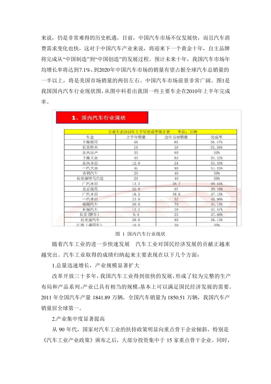 中国汽车制造业的发展现状及前景展望_第2页