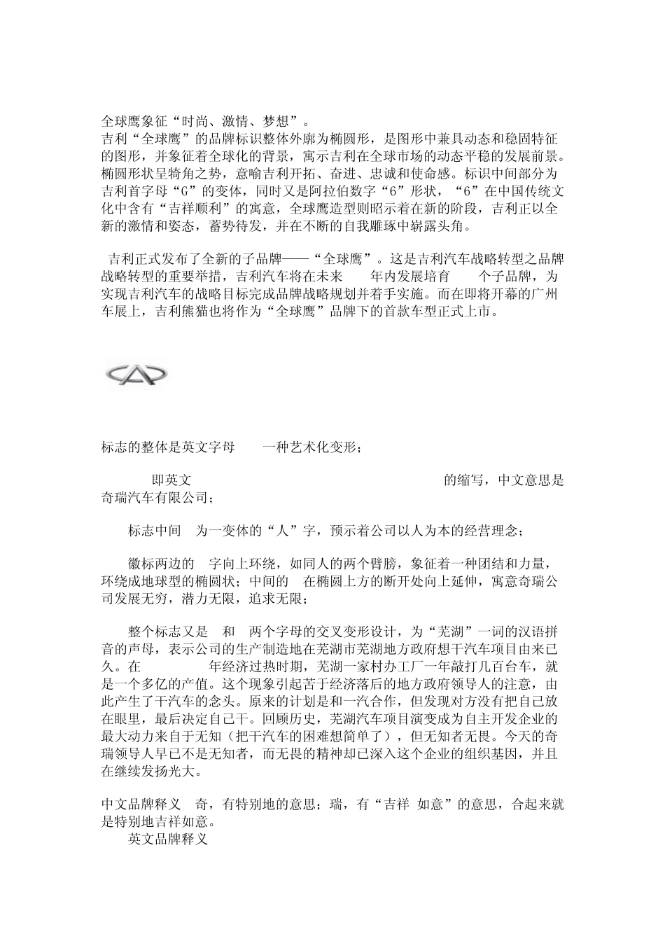 中国汽车制造工业公司和车标故事_第1页