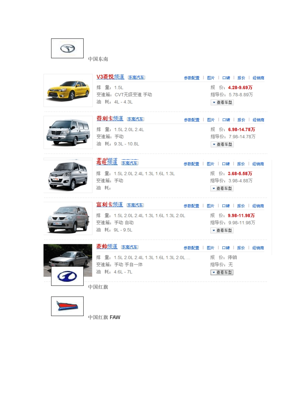 中国汽车品牌大全_第3页