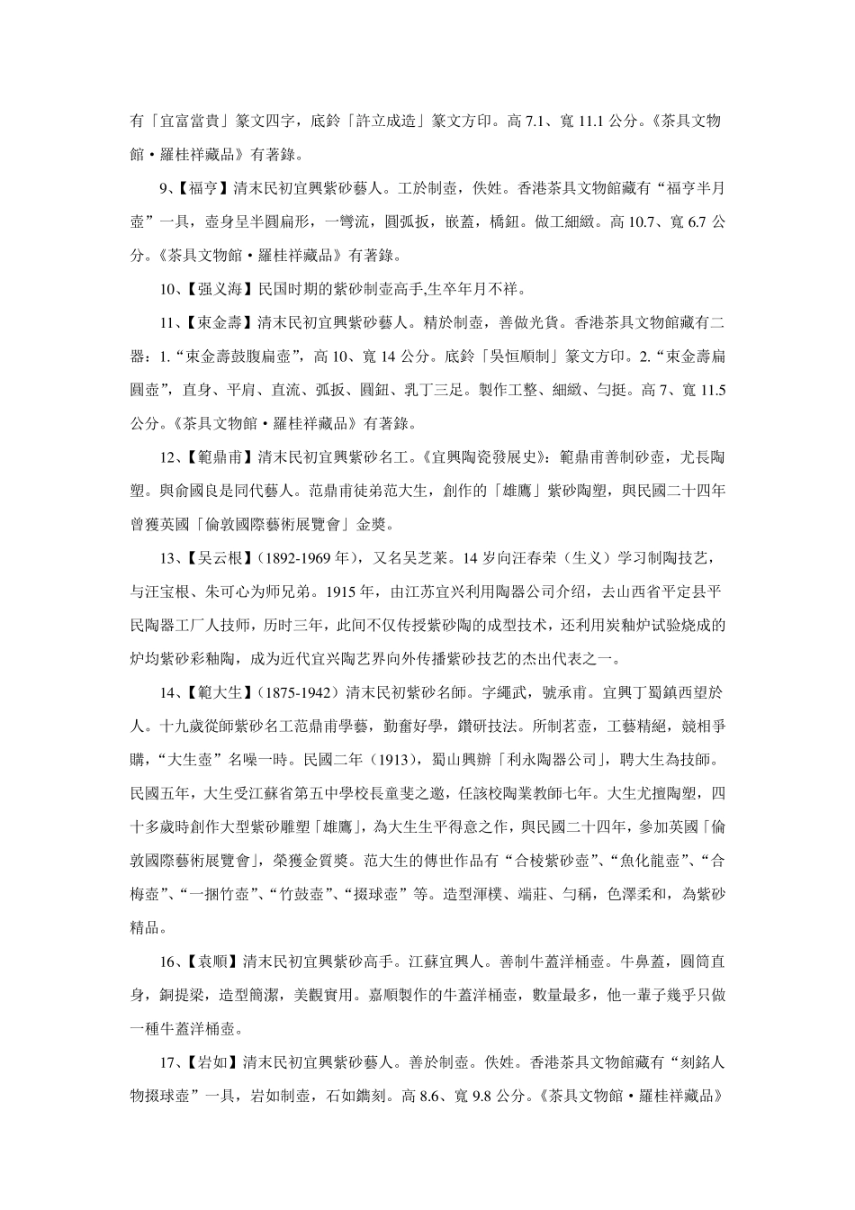 中国清末民初近代紫砂名家_第2页