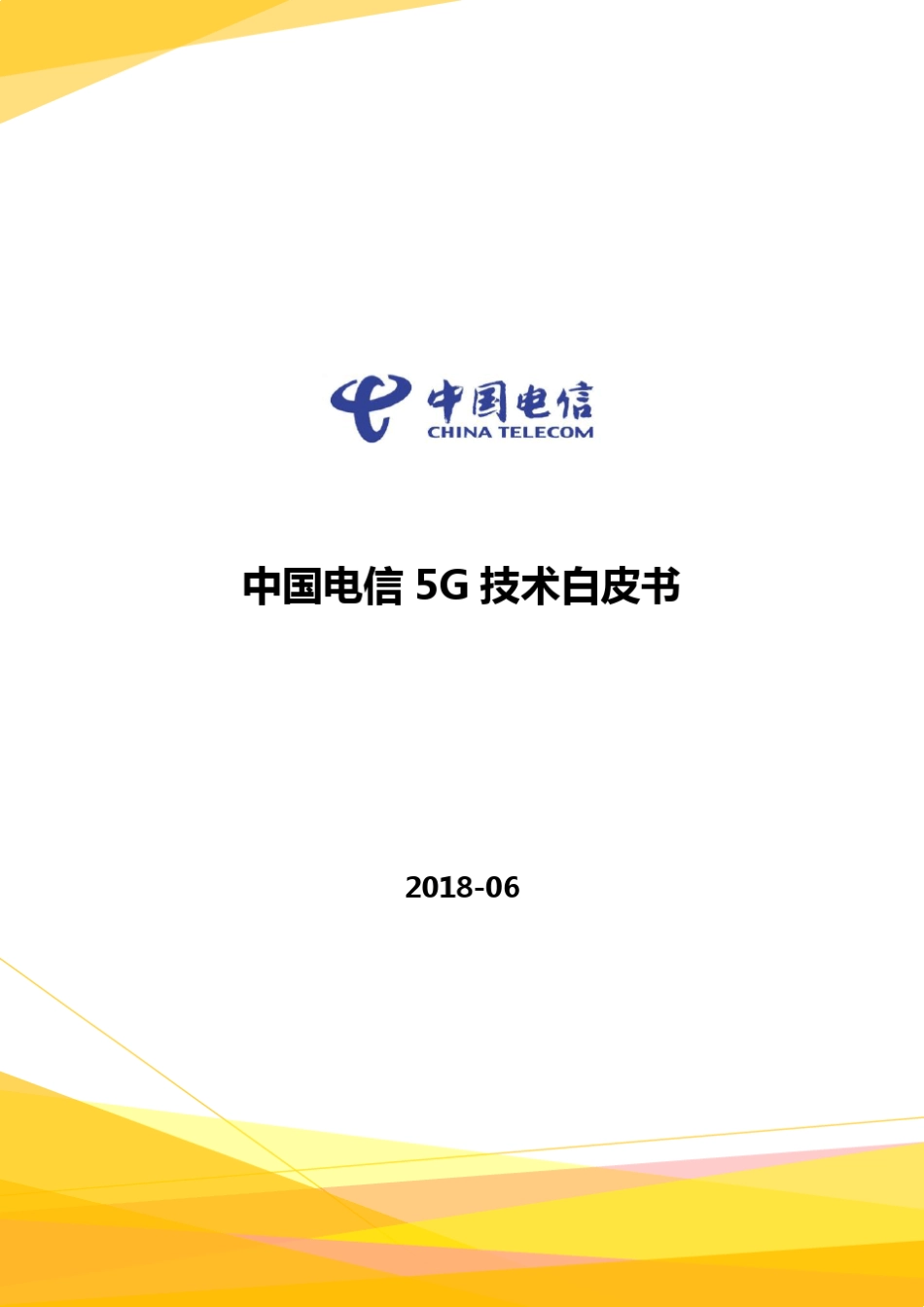 中国电信5G技术白皮书_第1页