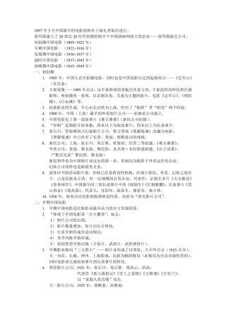 中国电影史纲要(近代)