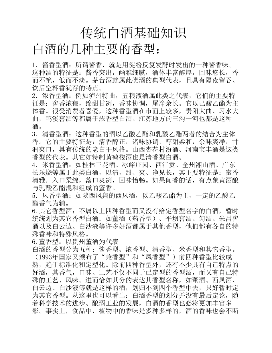 中国白酒分类基础知识_第1页