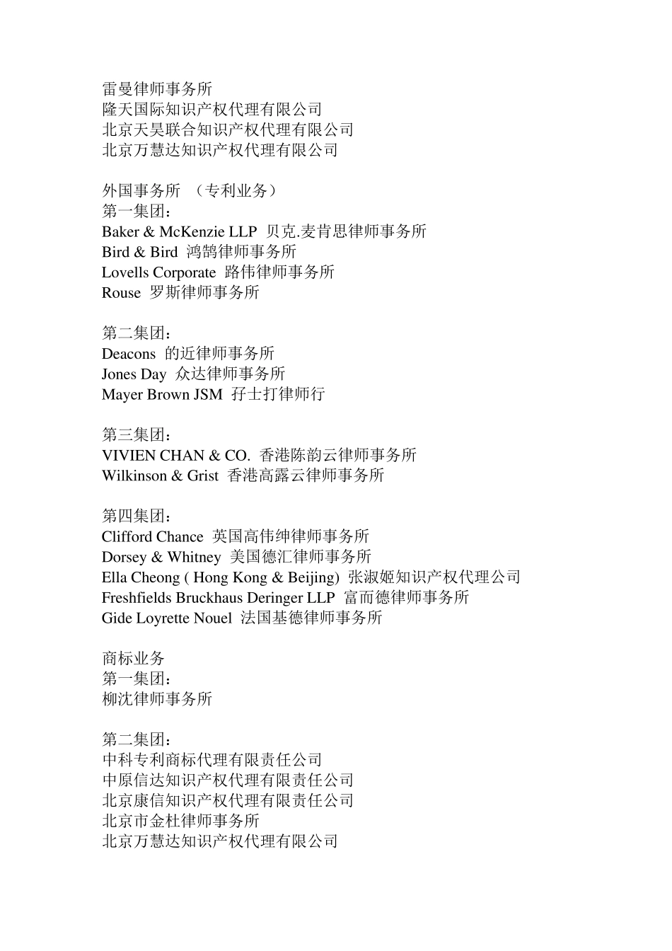 中国知识产权代理的公司排名_第3页