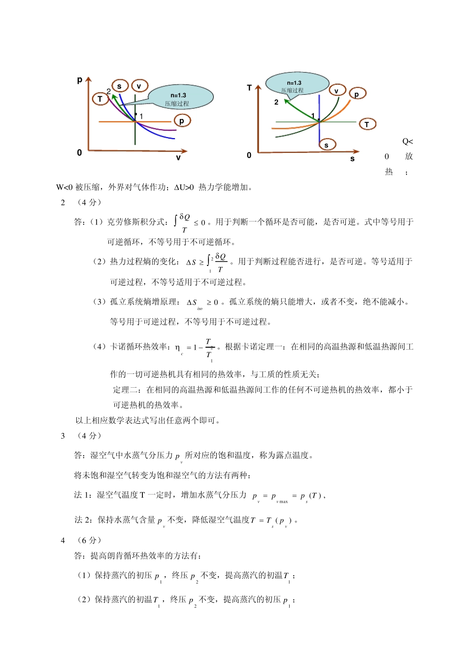 中国石油大学(北京)工程热力学与传热学试题04_第3页