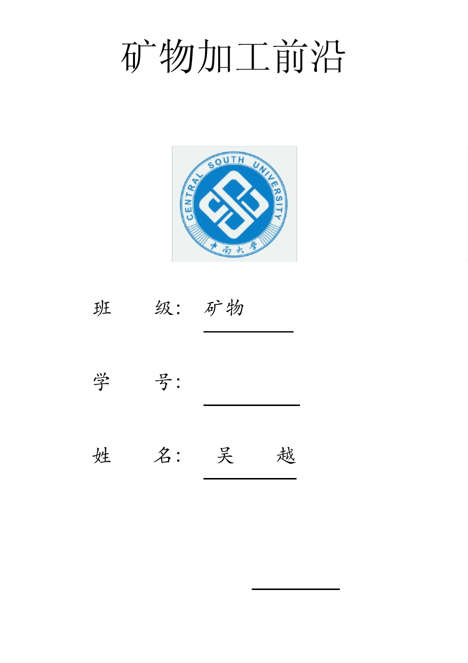 中国矿物加工技术和装备的主要进展_第1页