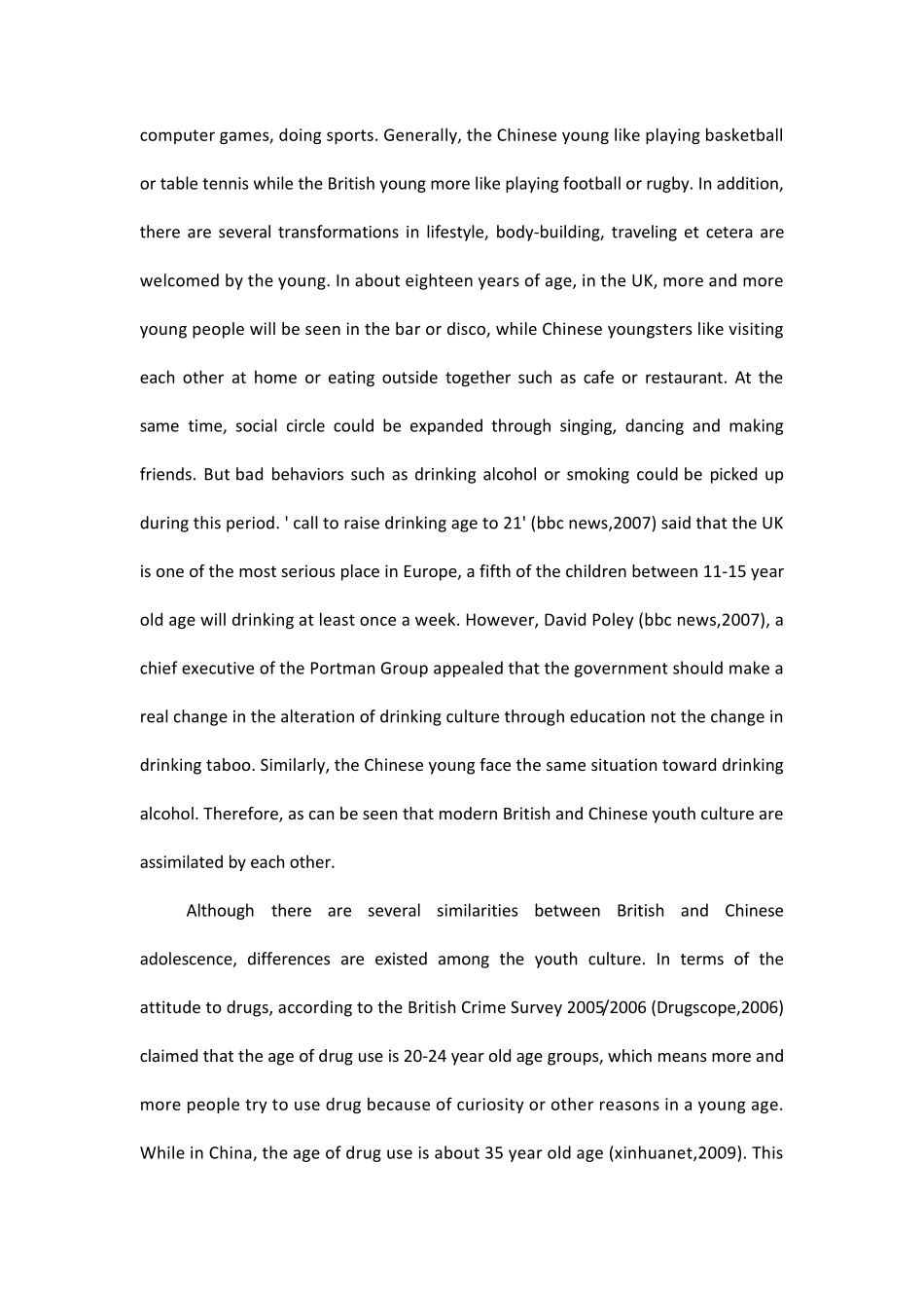 中国社会与英国社会就文化,社会福利及威胁三方面的对比ENGLISH_第2页