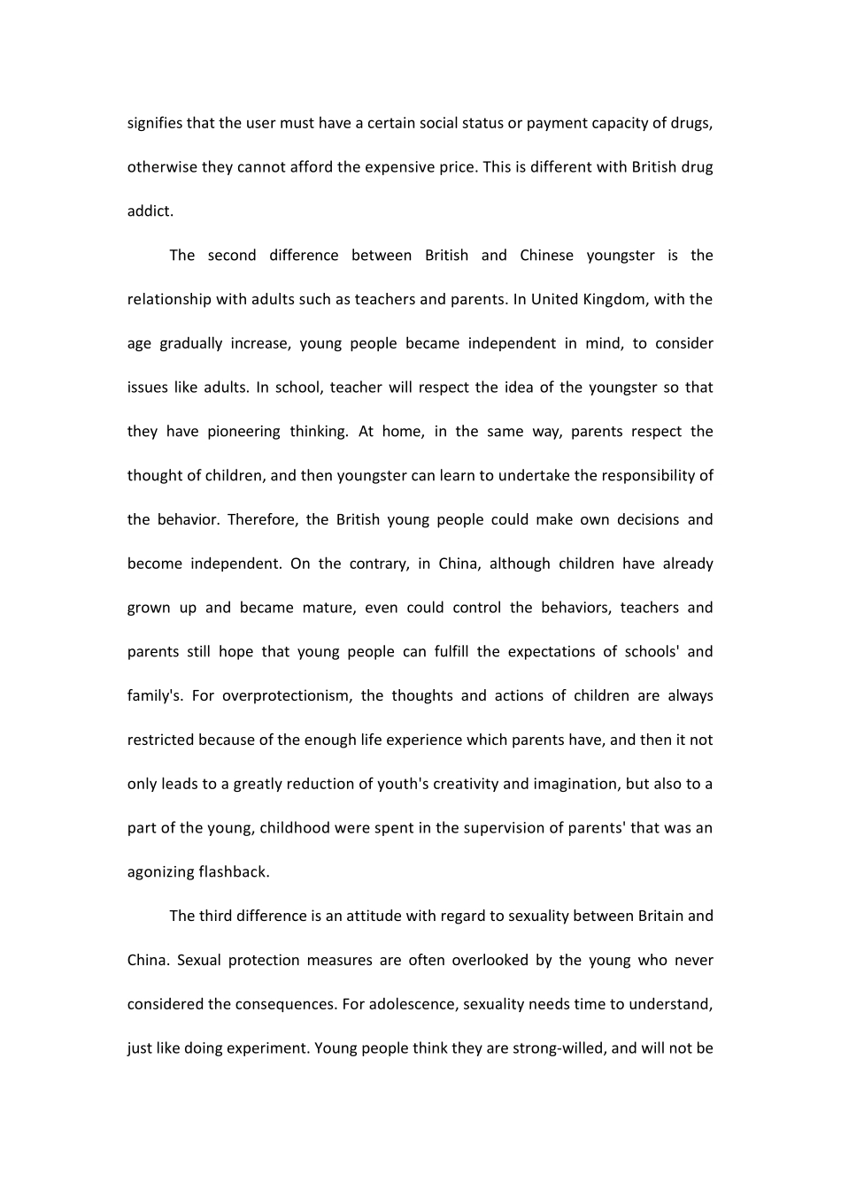 中国社会与英国社会就文化,社会福利及威胁三方面的对比ENGLISH_第3页