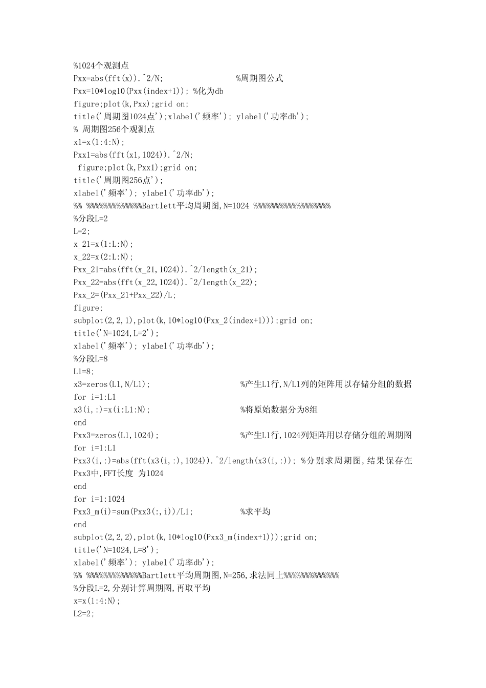 中国科学院刘艳老师现代数字信号处理第四章上机作业_第2页