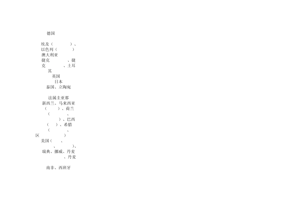 中国移动国际及港澳台漫游统一资费表》_第2页