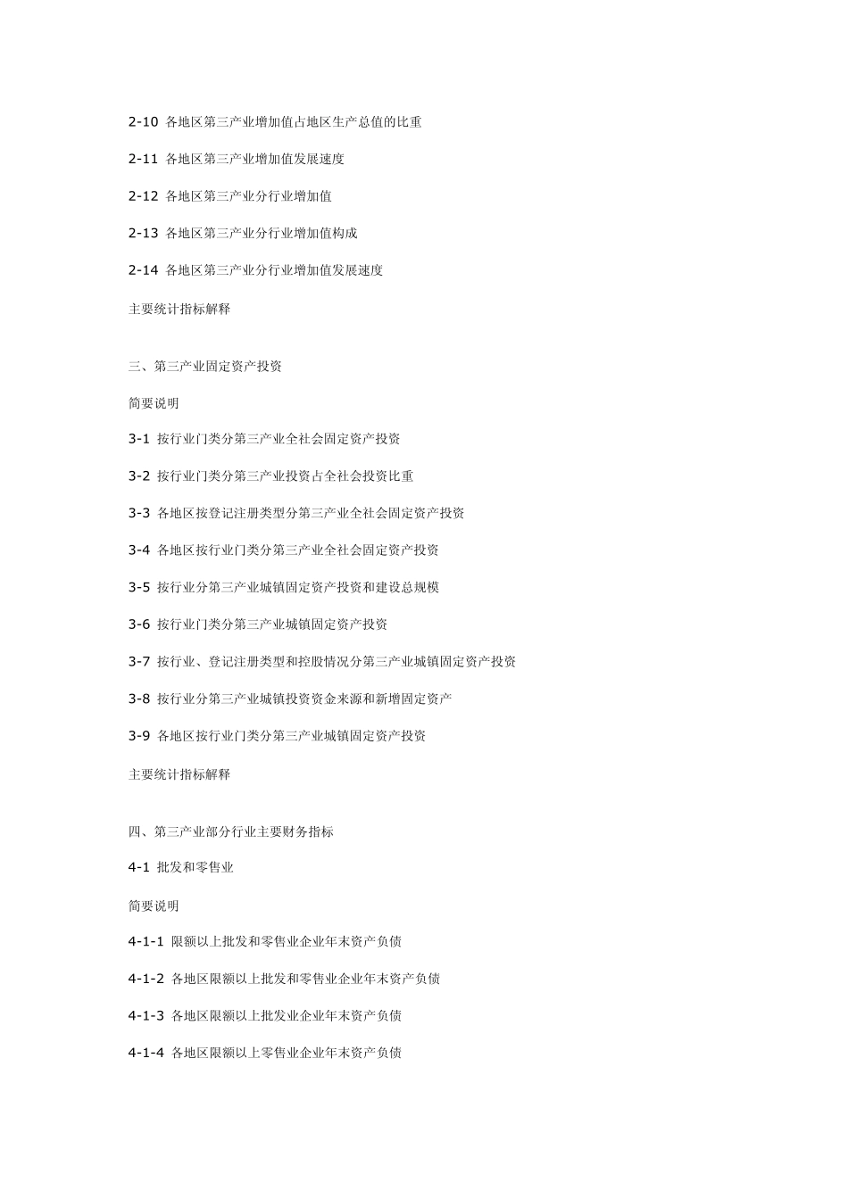 中国第三产业统计年鉴2010目录_第3页