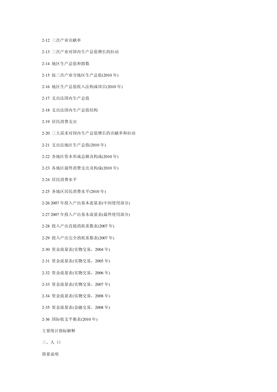 中国统计年鉴2011目录_第2页