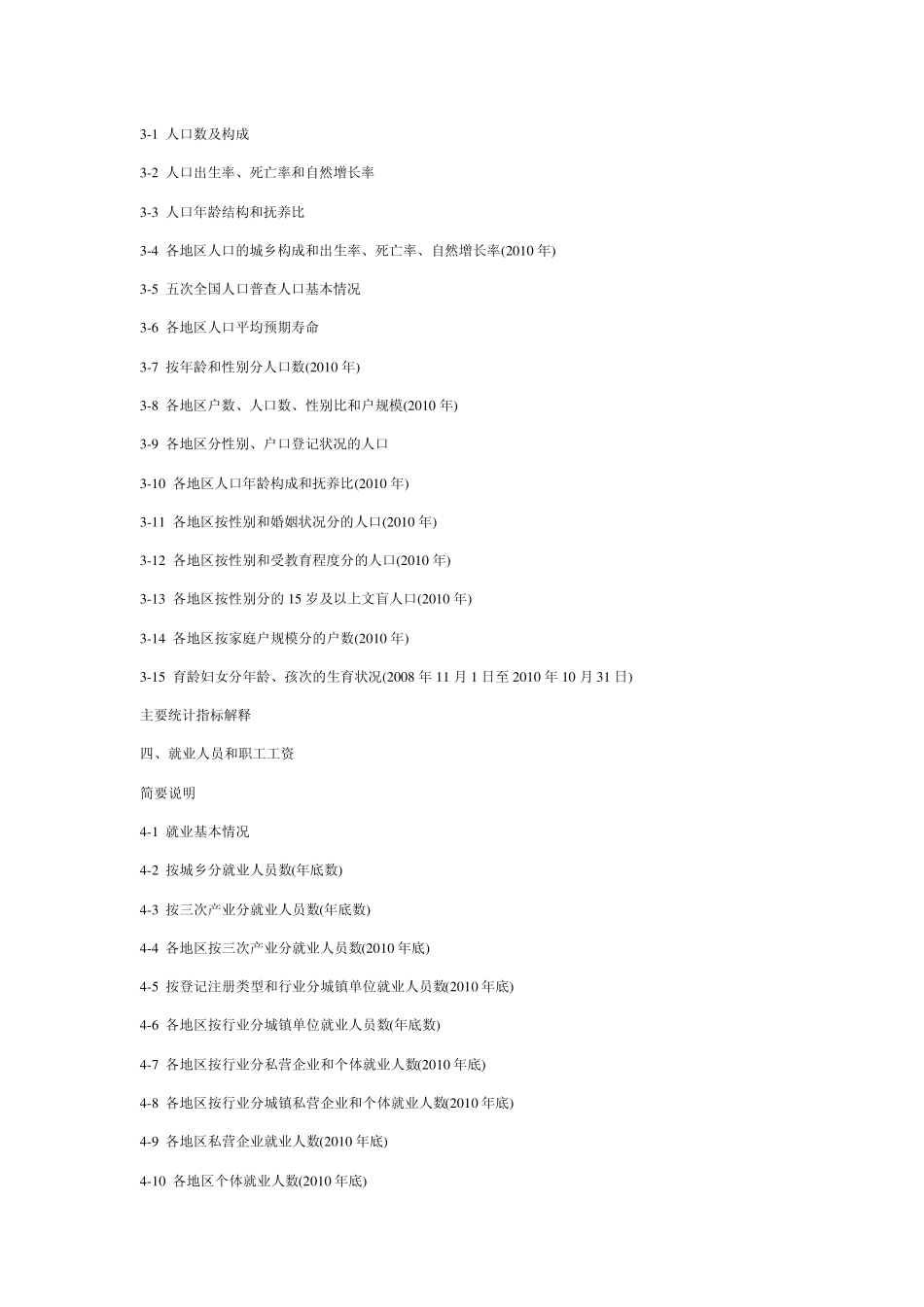 中国统计年鉴2011目录_第3页