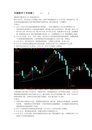 中国股市十年回顾