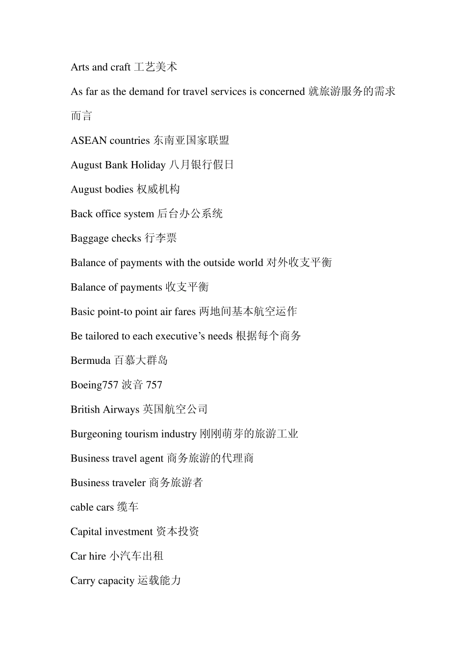 中国自考旅游英语必备travelEnglish_第2页