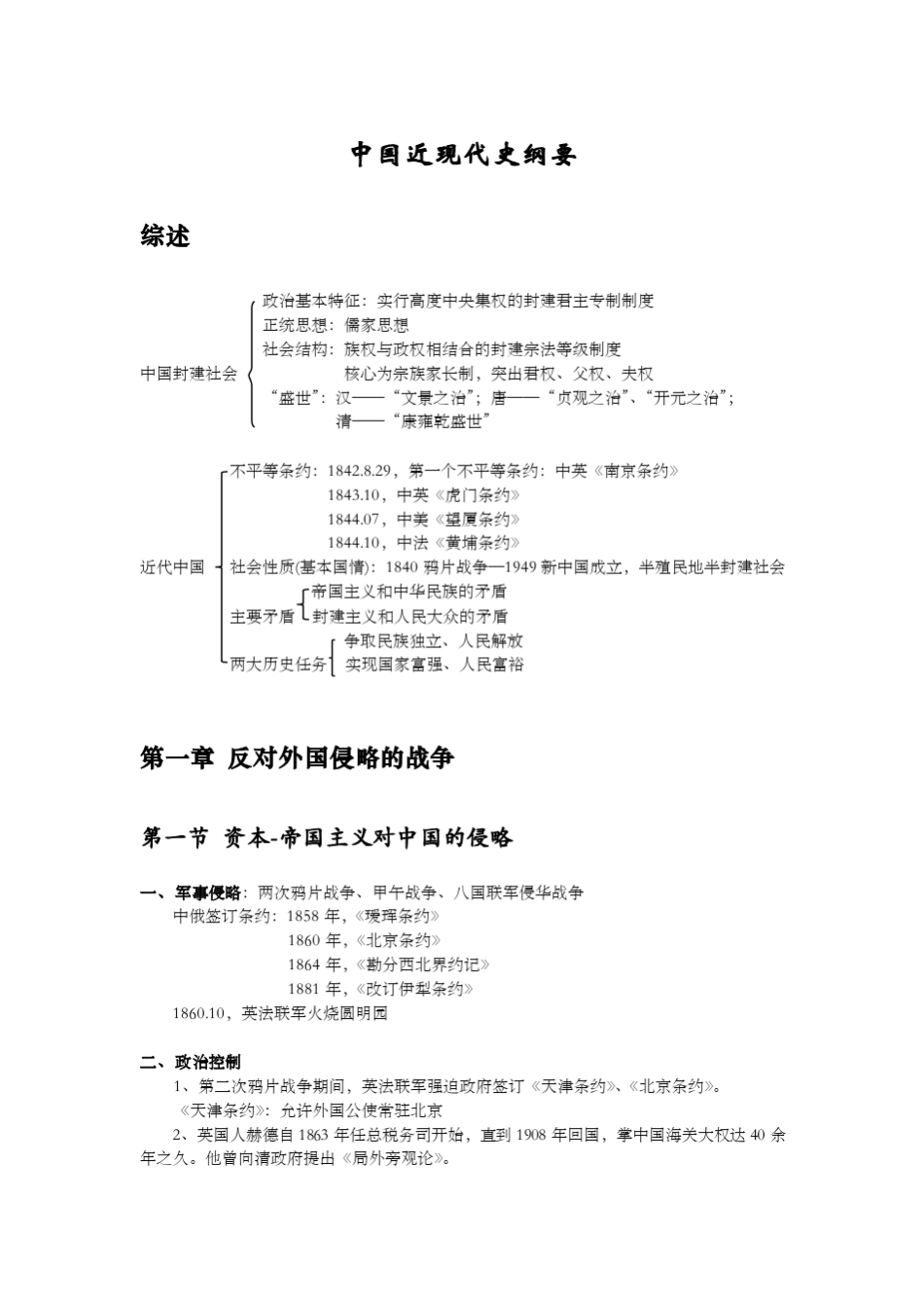 中国近现代史纲要要点整理_第1页