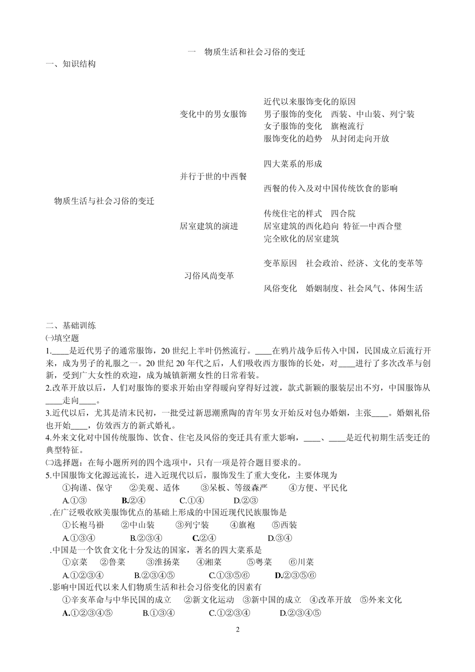 中国近现代社会生活的变迁_第2页