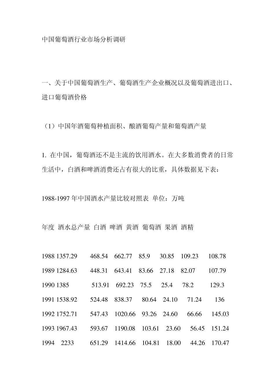 中国进口红酒市场分析_第1页