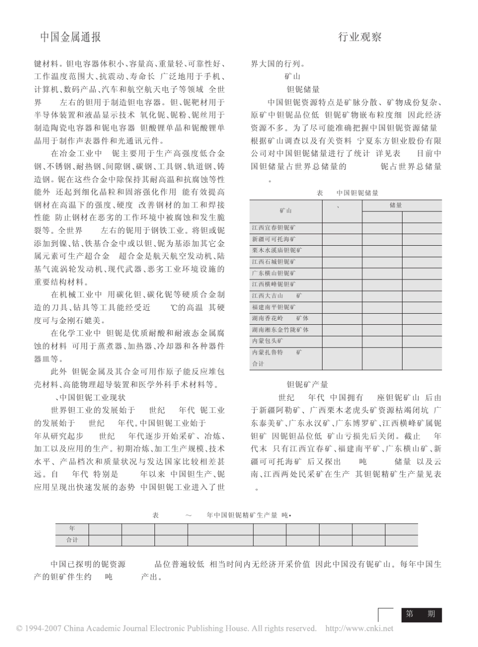 中国钽铌工业的现状与发展_第2页