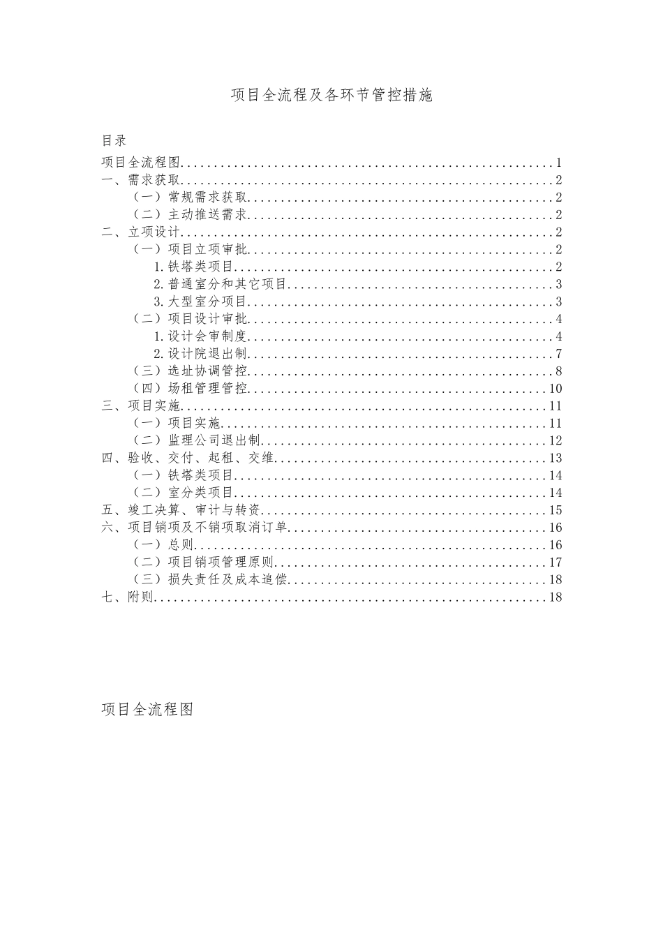 中国铁塔项目全流程及各环节管控措施_第1页