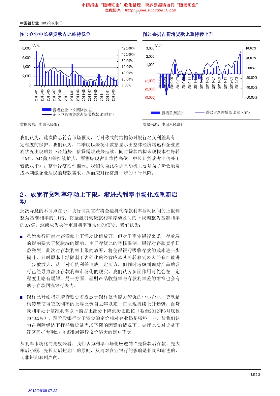 中国银行业：降息对净息差略有负面,渐进式利率市场化重新启动120608(瑞银)_第3页